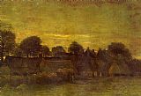 Village at Sunset by Vincent van Gogh